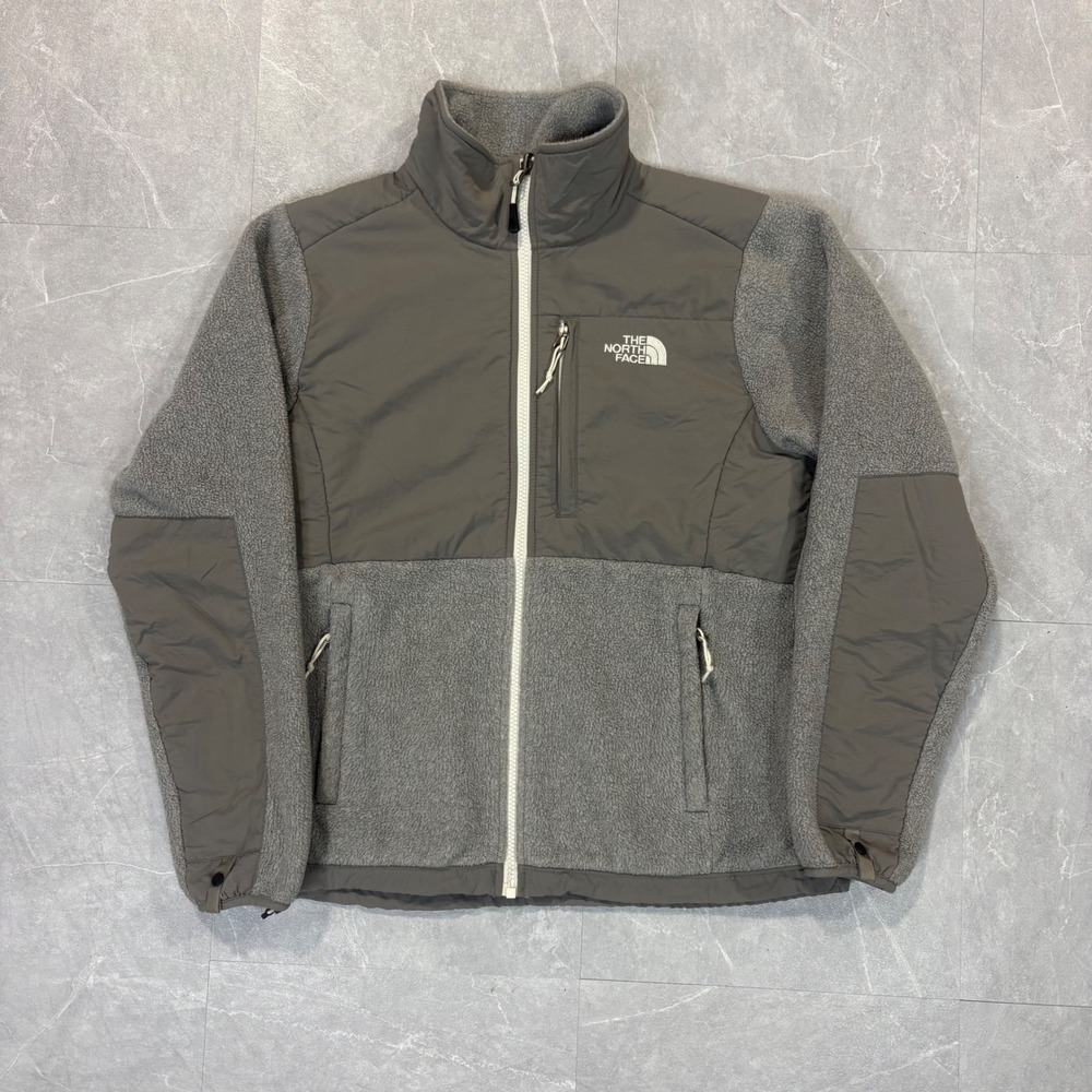 The North Face Denali Fleece Jacket Grey Women Small Full Zip 4970